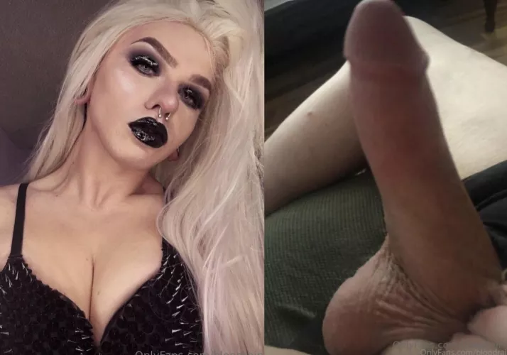 Have fun with my goth girl cock 😈🖤 by L8TEX