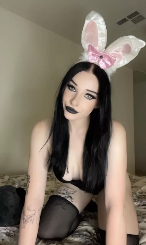 I wanna be your goth bunny  by KaleidoscopeFast7797