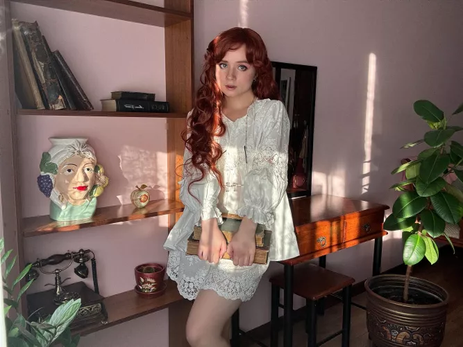 I'm just a shy librarian with long red hair... by TatyanaVikernes