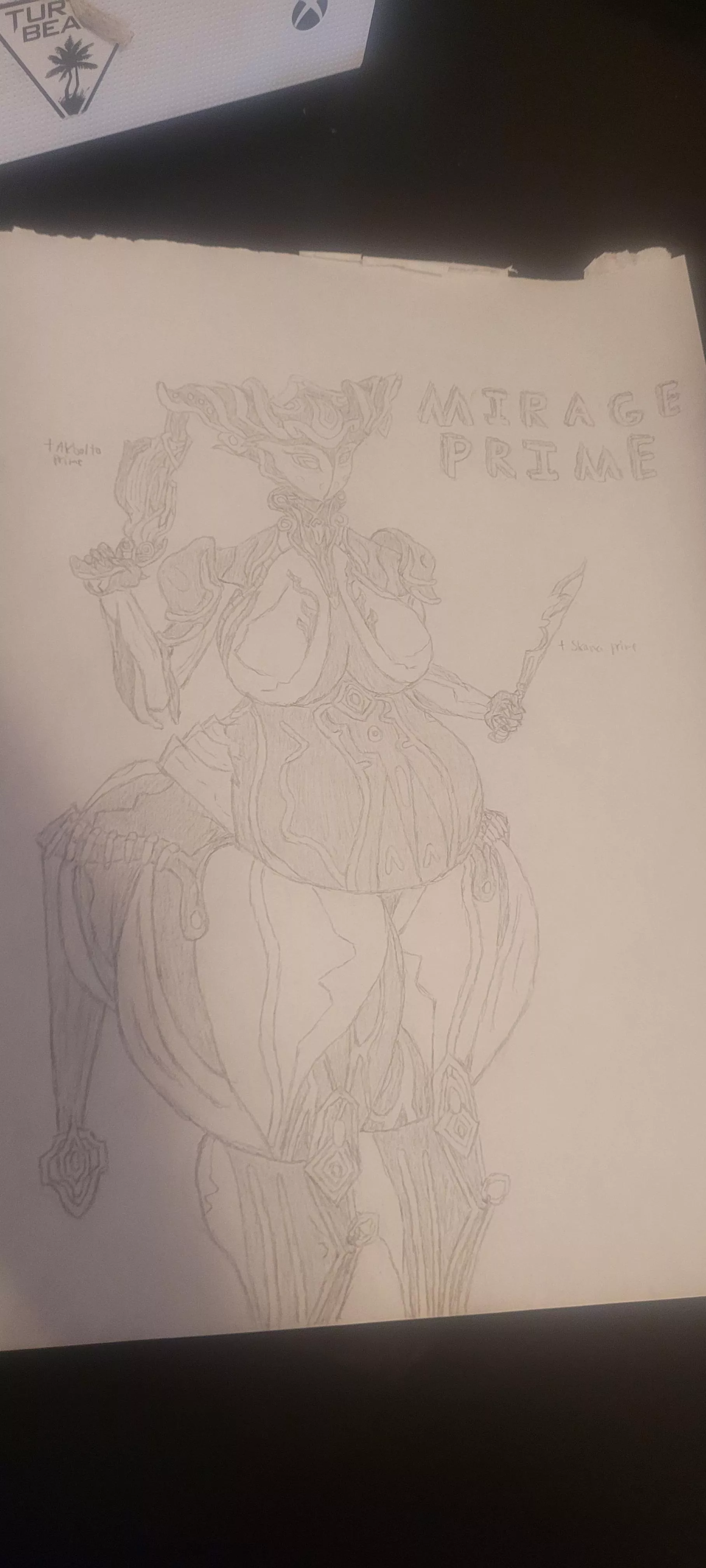Mirage prime drawing (By me) posted by gayassthehorse