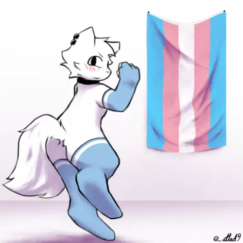 My Partner starts HRT this Year; I sketched this to celebrate! (OC) by nablaCat