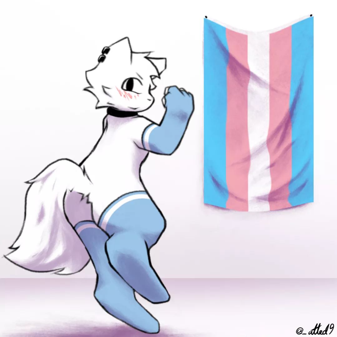 My Partner starts HRT this Year; I sketched this to celebrate! (OC) posted by nablaCat