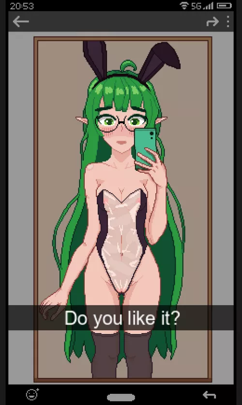 She got a new outfit from her friend! by Fluxfruit