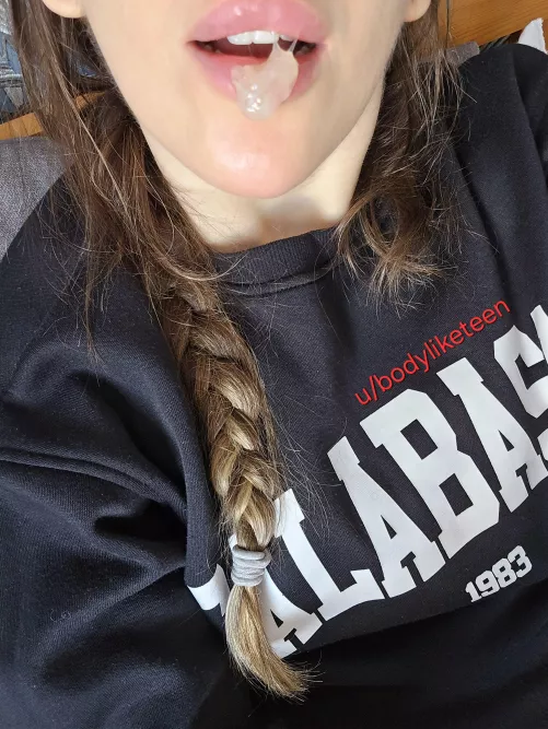 Wanna kiss me when I have grool on my mouth? I am sure my grool is bigger than you expected :)  by bodyliketeen