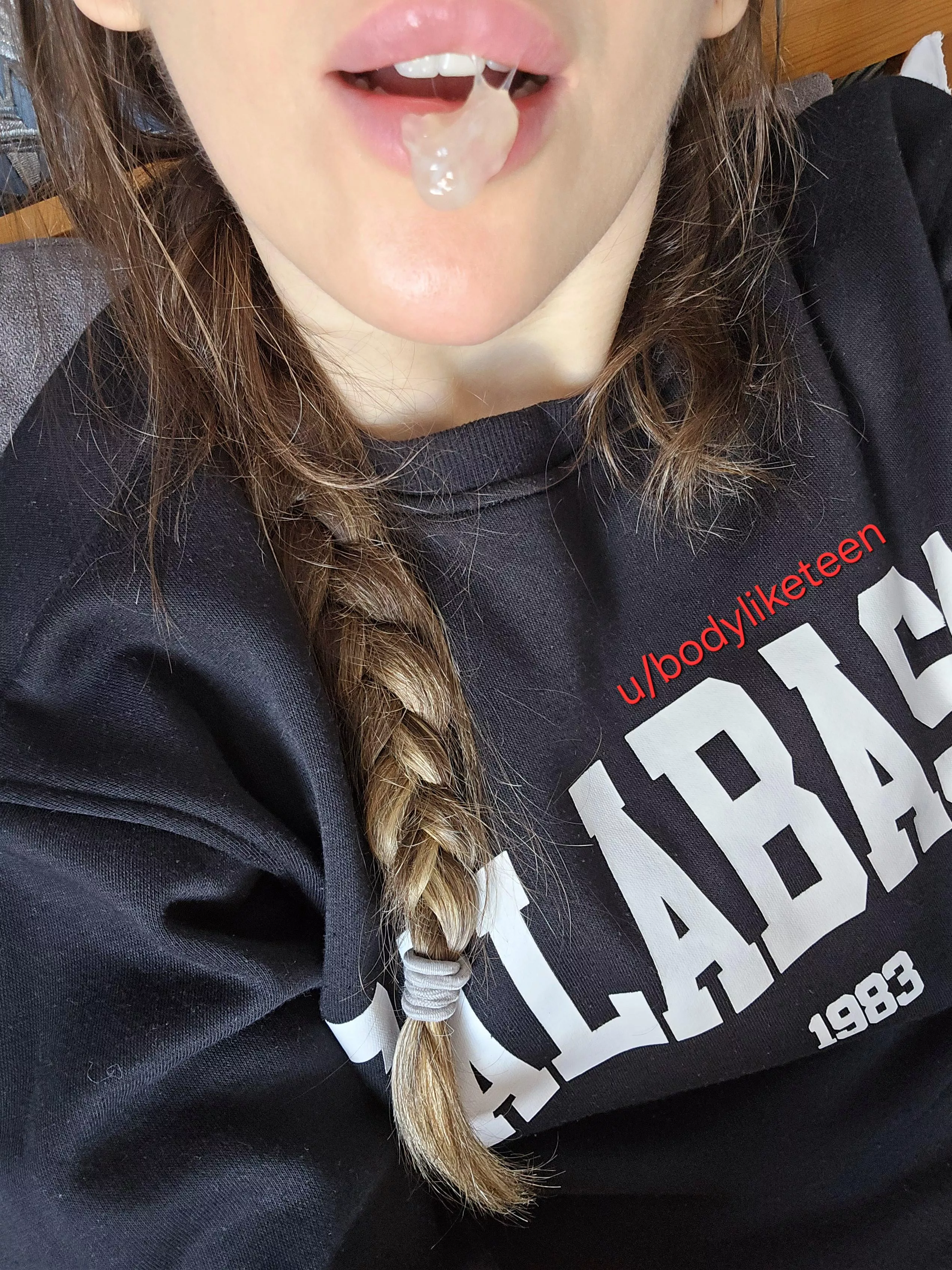 Wanna kiss me when I have grool on my mouth? I am sure my grool is bigger than you expected :)  posted by bodyliketeen