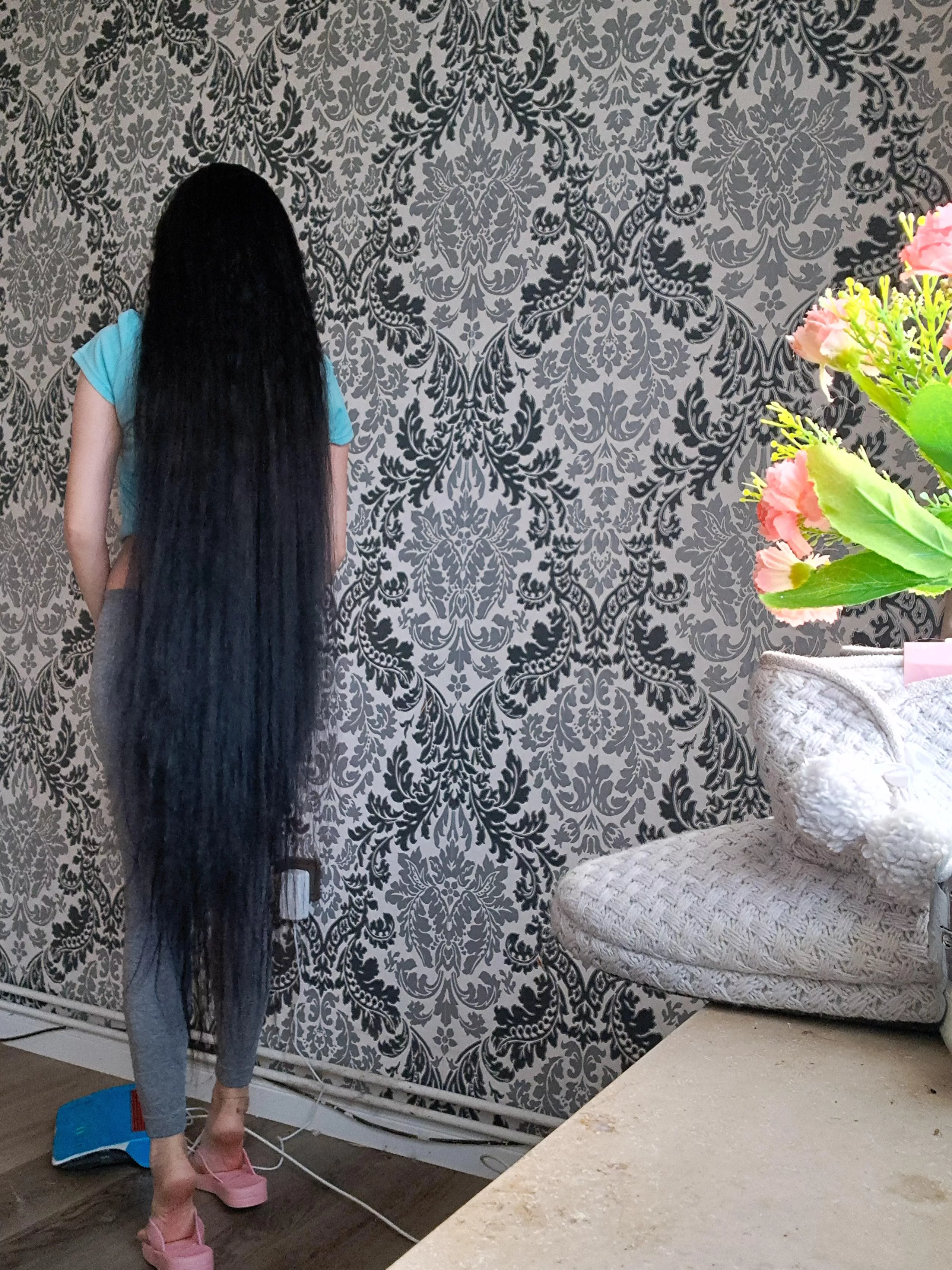 We both know that I can very easily hypnotize you with my long, shiny hair posted by RoxanaCrystal