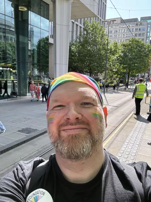 Did the Manchester Pride Parade today with my Queer D&D group  by felizesteban