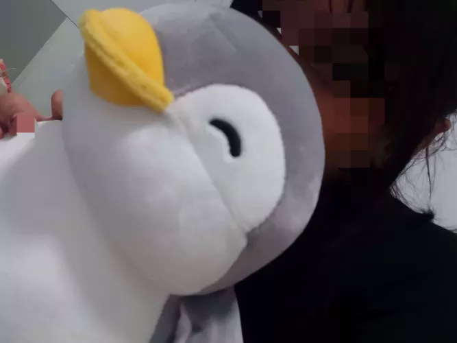 My Little One wanted to show off her favorite penguin by Full-Midnight3179