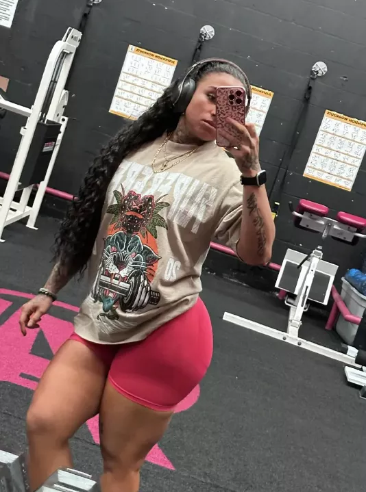 My workout result posted by buffbambii