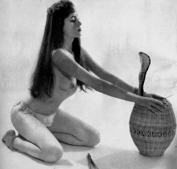 Snake charmer Philippa Charles [1958] posted by html5gamerguy