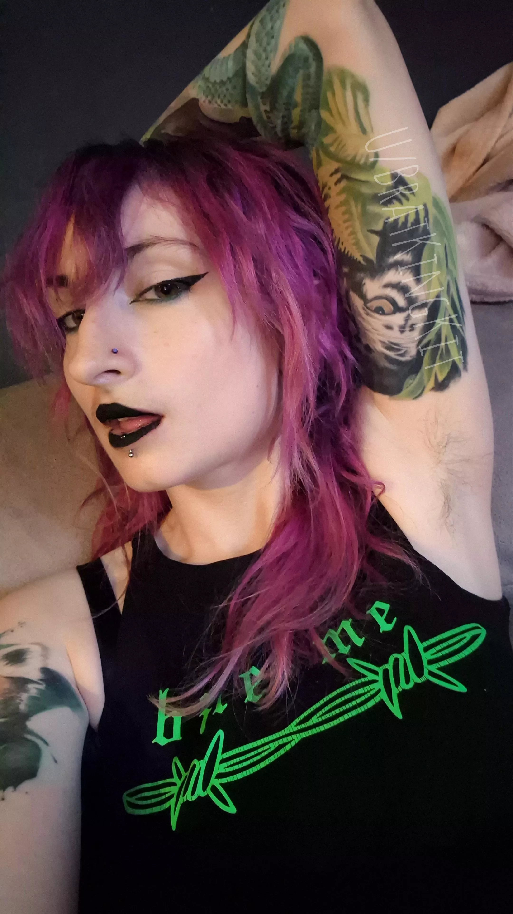 Tank tops are perfect for showing off my little fuzz posted by BratKingKit