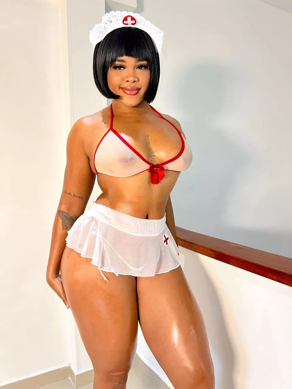 You are looking at my boobs without saying Hi? That's rude posted by CharmingAngellWish