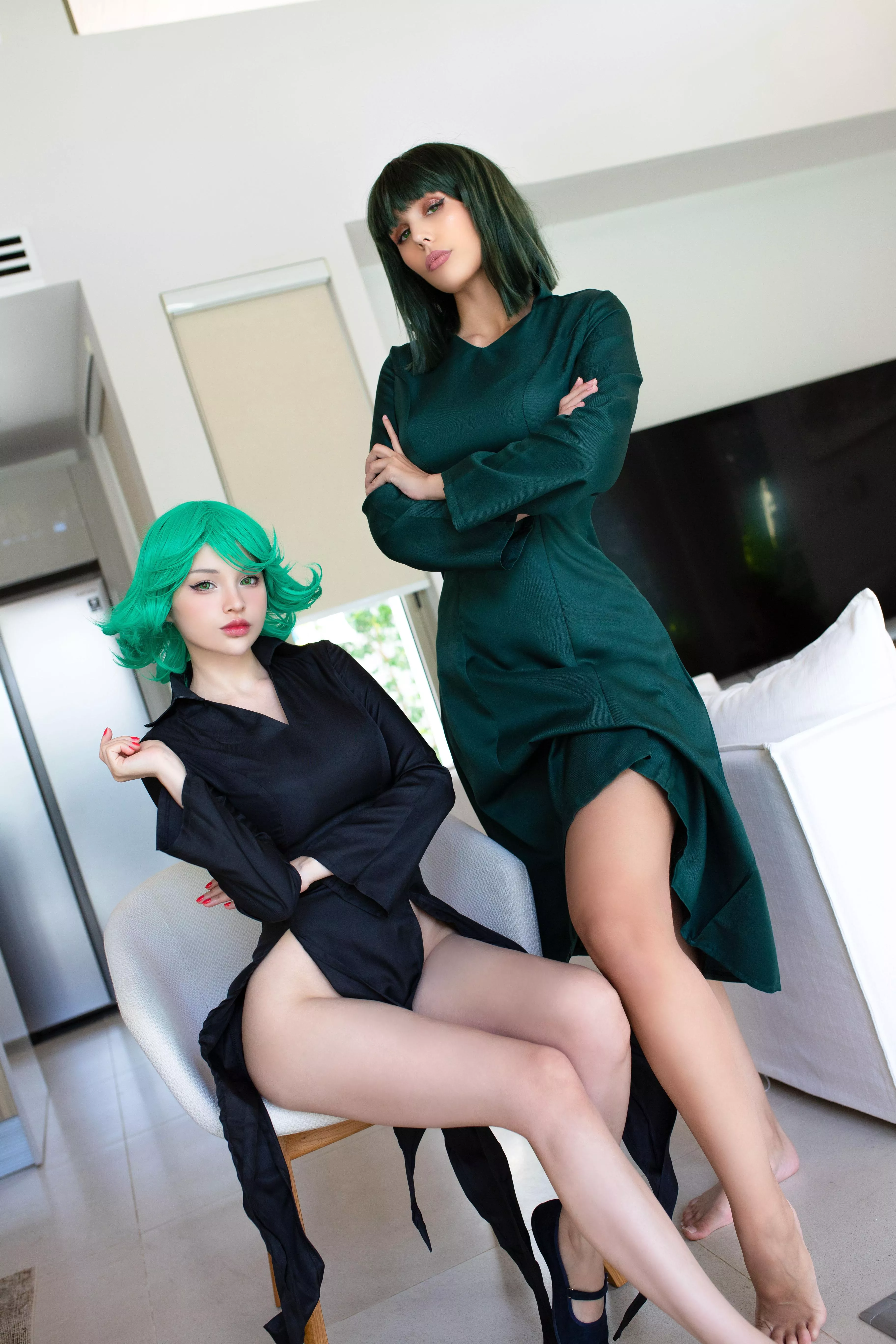 Fubuki and Tatsumaki by Hidori and Kate.Key Cosplay from One Punch Man posted by katekeycosplay