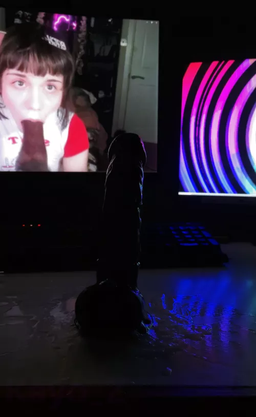 getting crazy again on that dildo, I made a mess by Kayo_Z