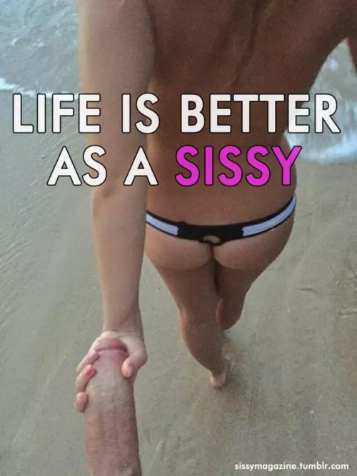Life is better as a sissy slut for big cocks.  by SideFun3833