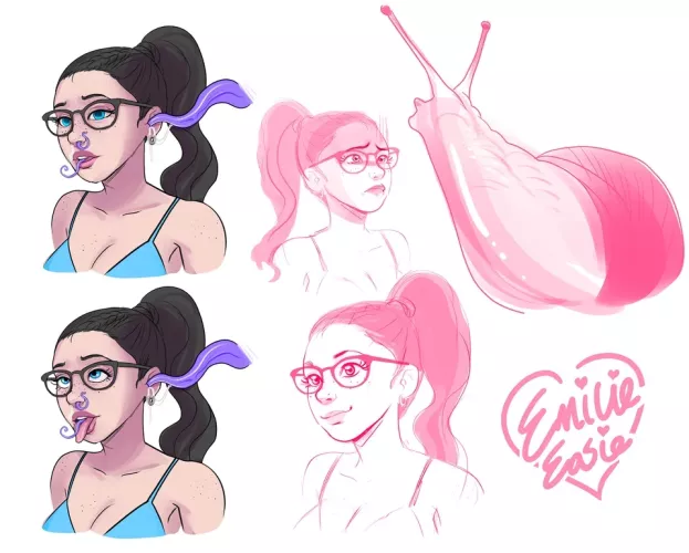 She doesn't like slimy things at all! Unless they penetrate her brain and mess with it...! (EmilieEasie) by EmilieEasie