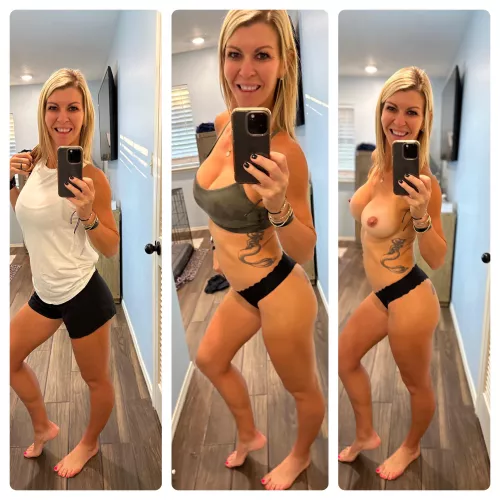 What the boys at the gym see, versus what they want to see. by fitnesswife1983