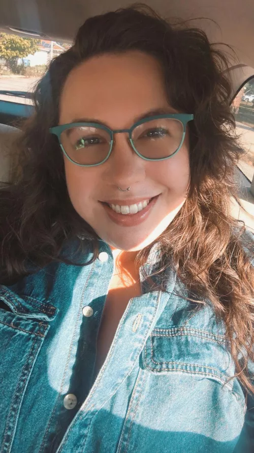 Gotta love a button up dress for this in-between weather! by autumn_winters_of