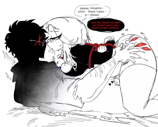 Im enjoying t-this way too mu-much... his cock feels sooooo gooooood~ aah~ >~< by lil_foxycat