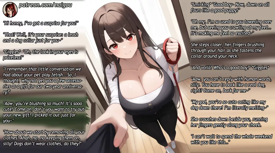 She loves your petplay fetish! Part1 [femdom][gentle femdom][petplay][cute girlfriend][leashed] by Nalgou