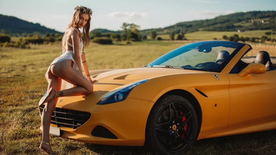 Tiffany Tatum Ferrari 3840x2160 by ExpandMyMinds