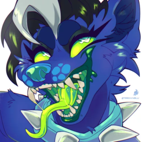 Maws or Paws?! I think you can tell which one I like most~ [art by me @teeganblu] by Teeganblu