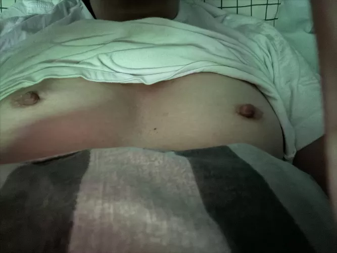 Night time AA cups in bed   F 37 by kec086