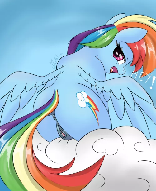 Rainbow catching you take a peak by Marbatra  by Marbatra