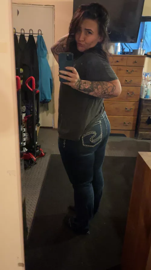These jeans hug that ass!!  by meganbbw87
