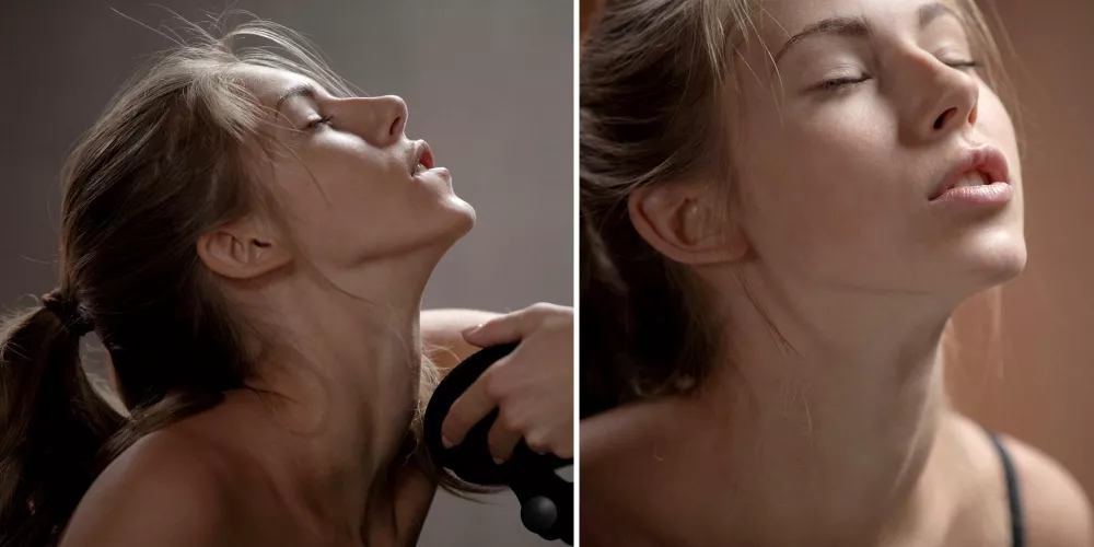 A moment of grace and perfection: our goddess having an orgasm. Let's just admire by PaulLegendar