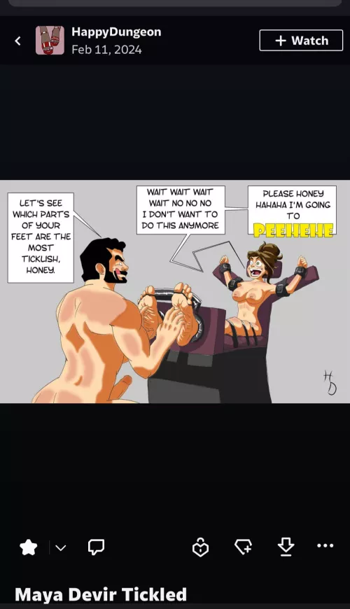 Devir Tickling FanArt from HappyDungeon on Deviantart  by Imbackinhere5