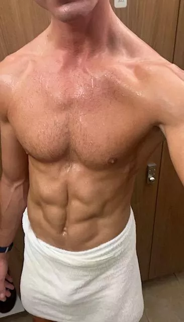 I'll be waiting for you in the sauna  posted by Longleanandhandsome