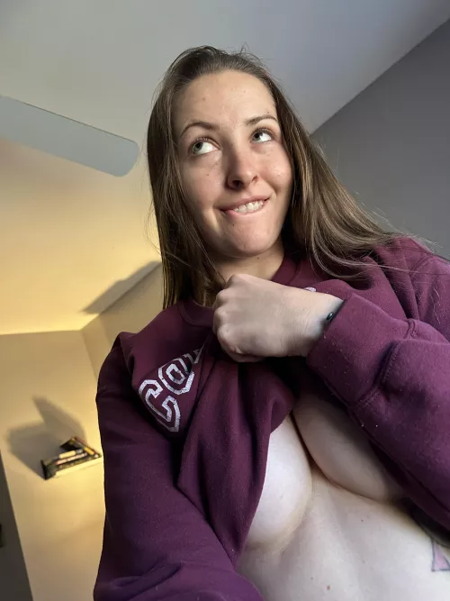 It's about time for me to wear my sweaters... which is almost always braless :) by cumwcourt