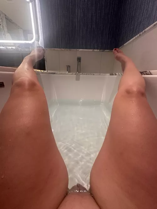 This bathtub is huge. I could use something huge in here with me.  by SpankAliciasAss