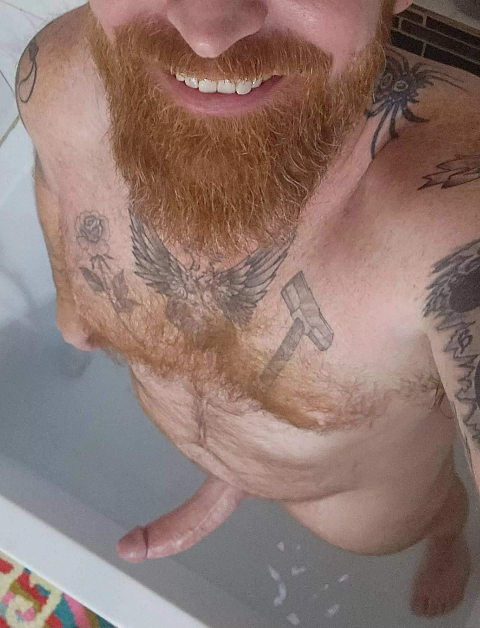 Afternoon shower 🚿 😌  posted by texcentricasshole