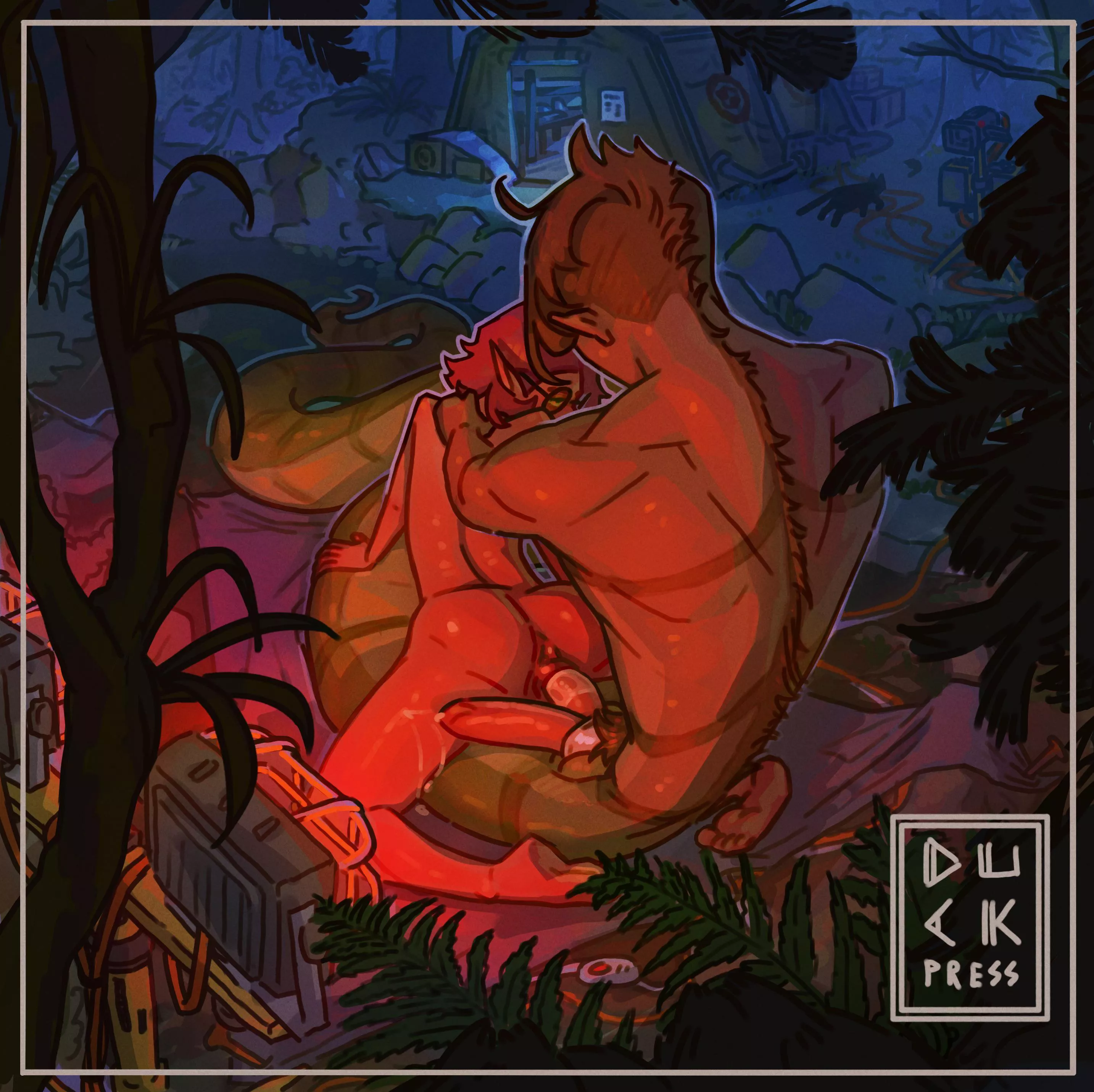 Biologist camping in the woods and luring out snake people for her research [DuckPress] posted by Duck-Press