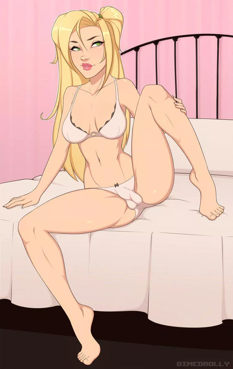 Blonde OC in white lingerie (Dimedrolly) posted by ServiceHoliday9060