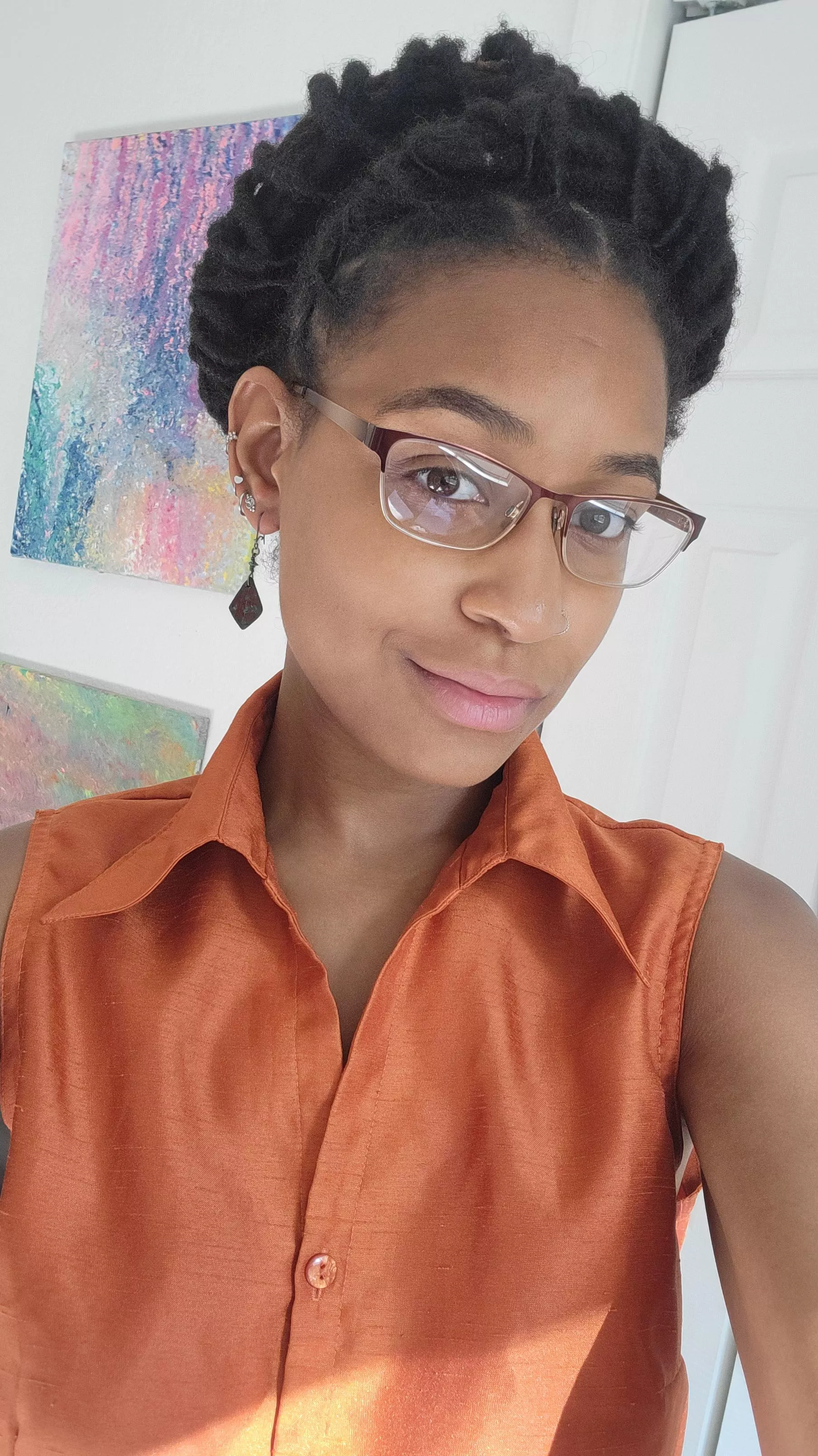 Classy in this orange top posted by lexusthedivine