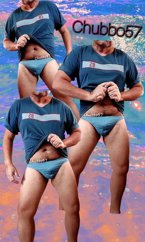 Dug up these unworn new briefs bought many years ago, from its box at the back of my closet. 3 more colours to try on. Glad they still fit. 😅🩲🍌🍒🤭 by chubbo57