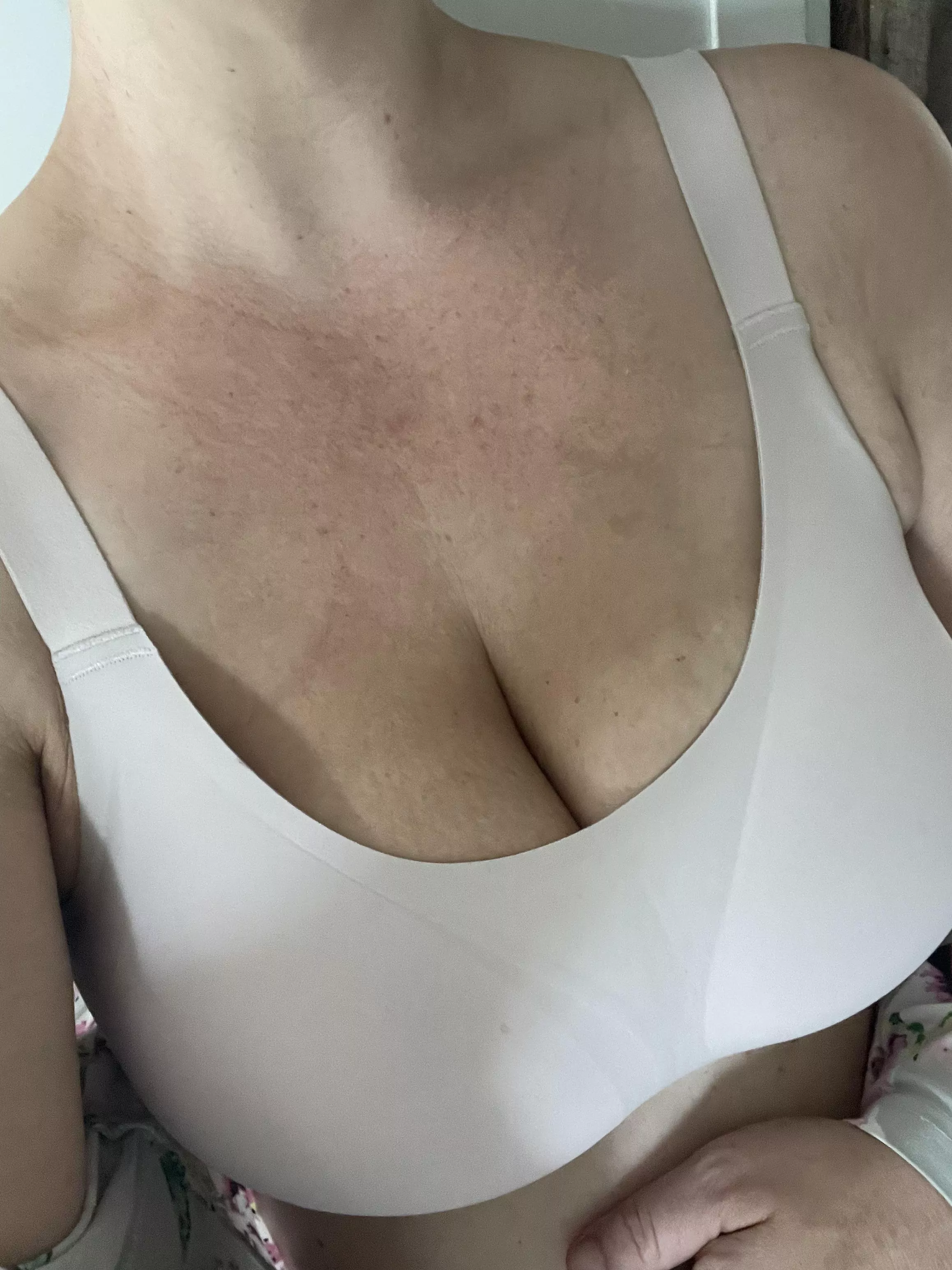 Holding the 34DDD’s in posted by naturalhotwife