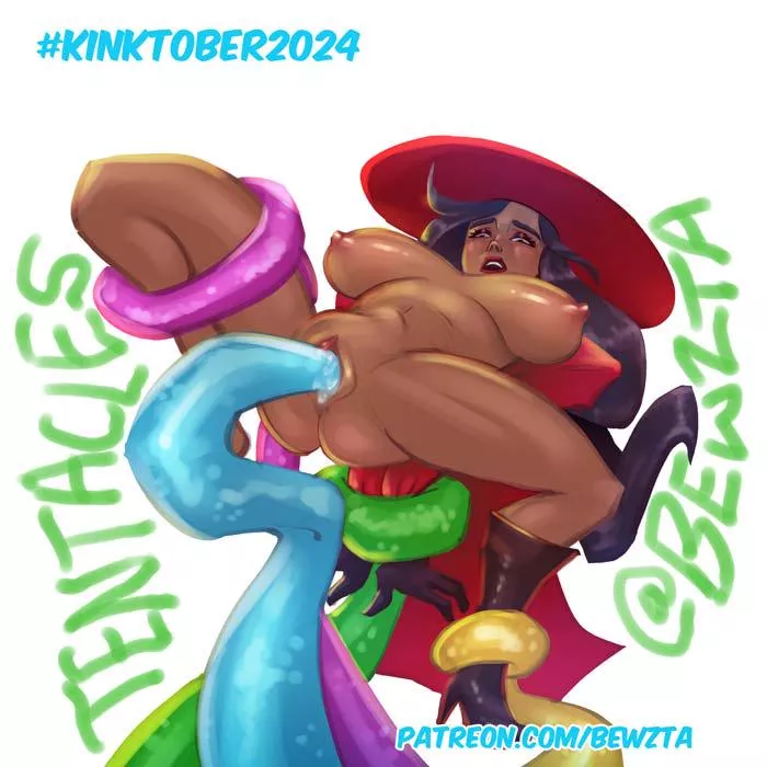 Kinktober2024 Carmen Sandiego Tentacles (Bewzta)  posted by Bewzta