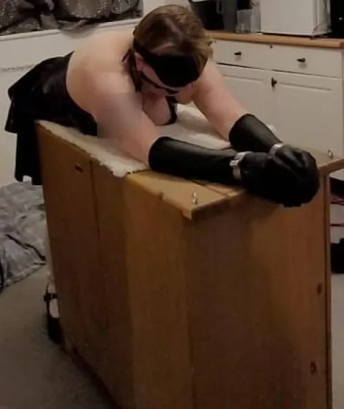 Nice to be placed in my manacles again. It's been a while and love the style of them.  by bondagefemale34