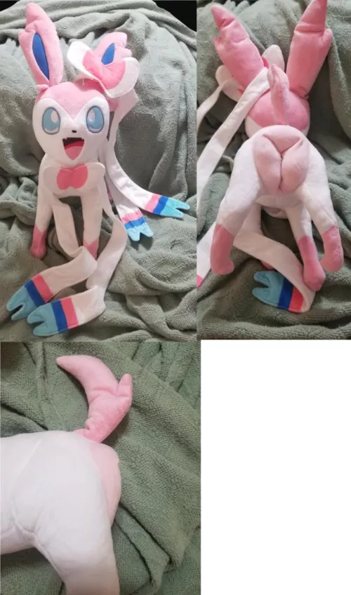 Recently commissioned NSFW fuckable female feral large Pokemon Sylveon eeveelution with cloud soft canine pussy/cookie (Furrysale) [F] by Furry-sale