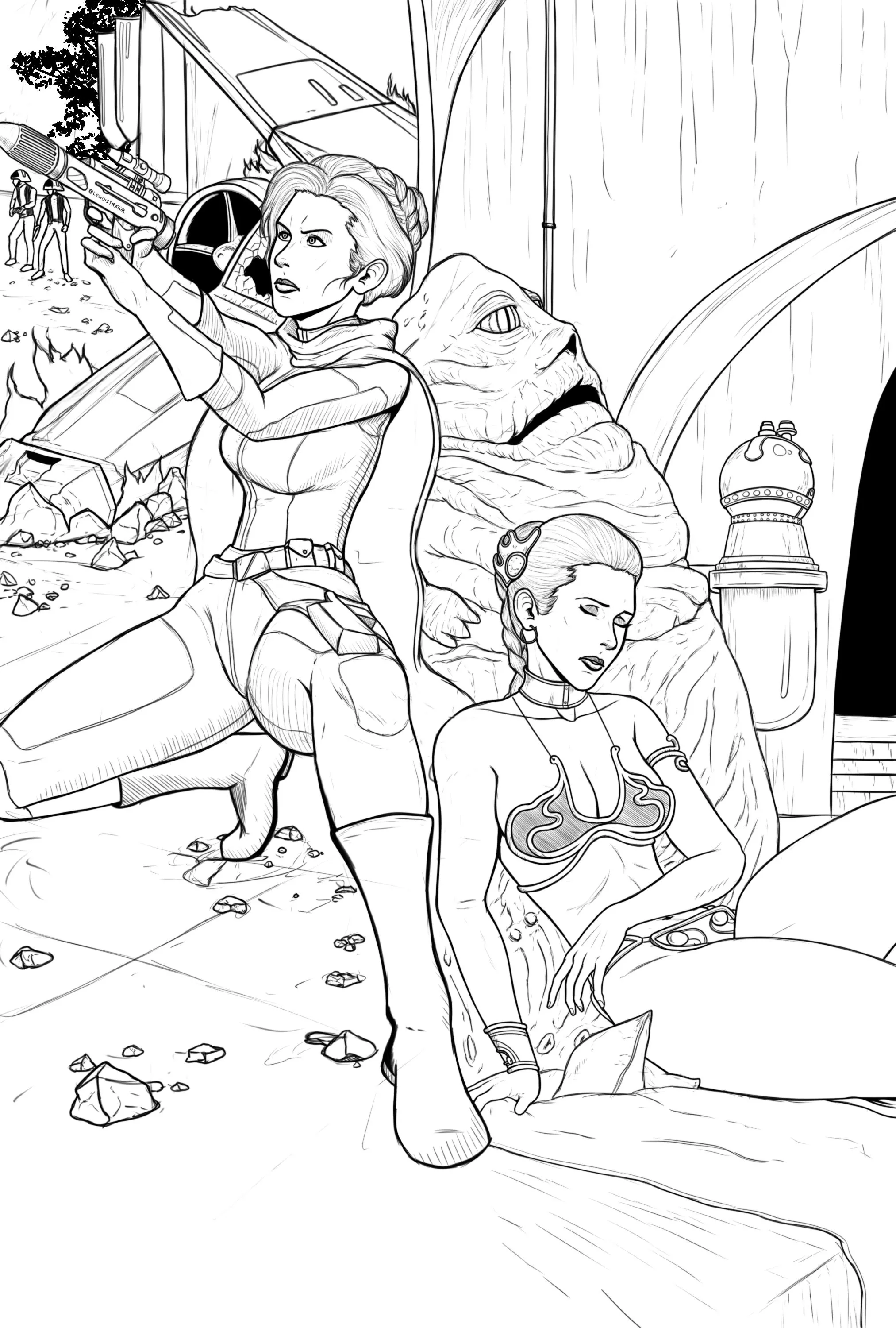 The Dichotomy of Leia [Lewdistrator] posted by Lewdistrator