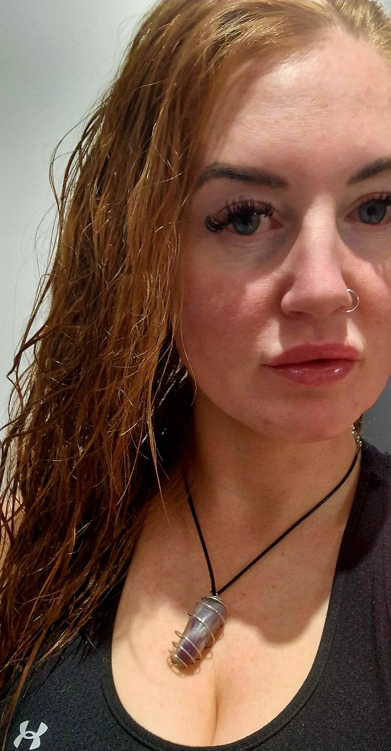 Wet hair from the shower  posted by clarrisacrystal