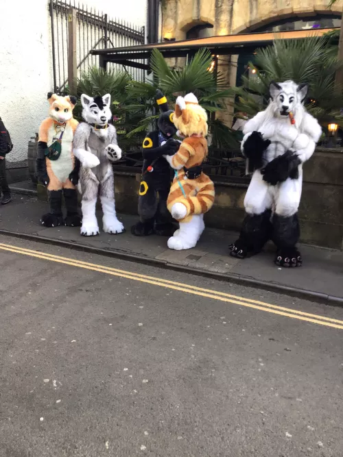 Been seeing fursuiters. Think I'm impressed today. by ReddColoV1
