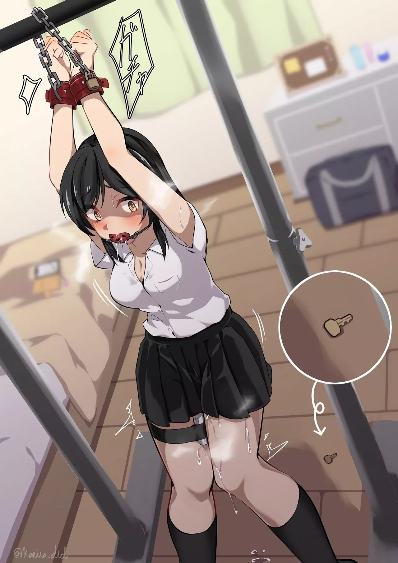 Came without permission now forced to stay locked up until he comes back~ posted by DrippingDaisy19