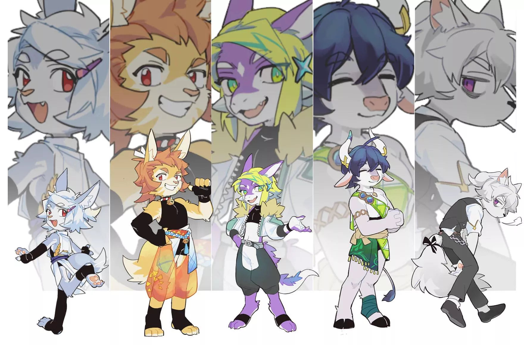 Going blindly into this dating sim, whose route are you trying first based on preference? (art by me) posted by ContaneShoko