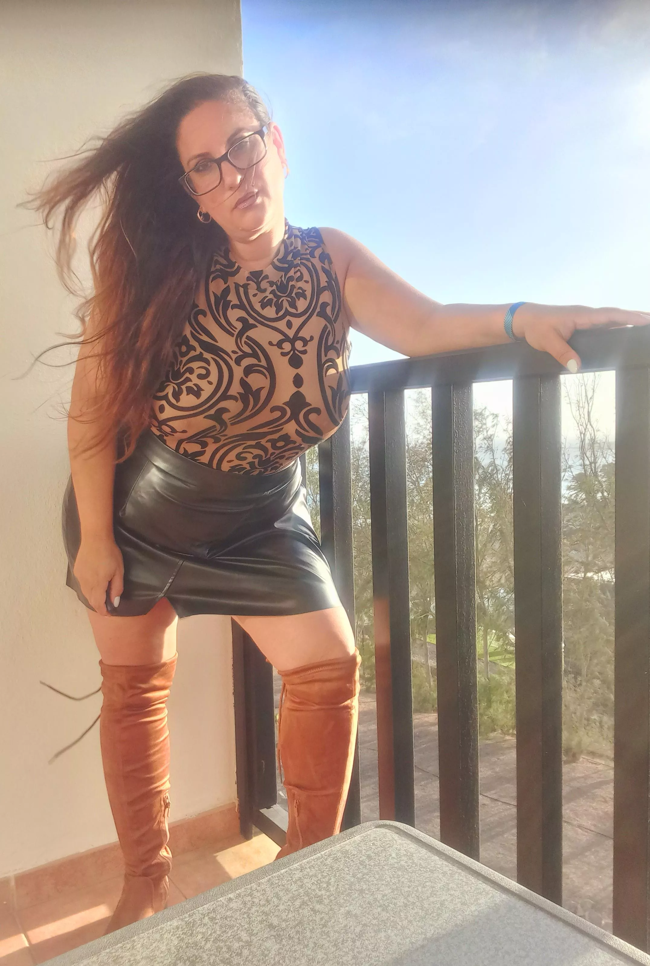 Going out leather skirt posted by Alex-Keeper000