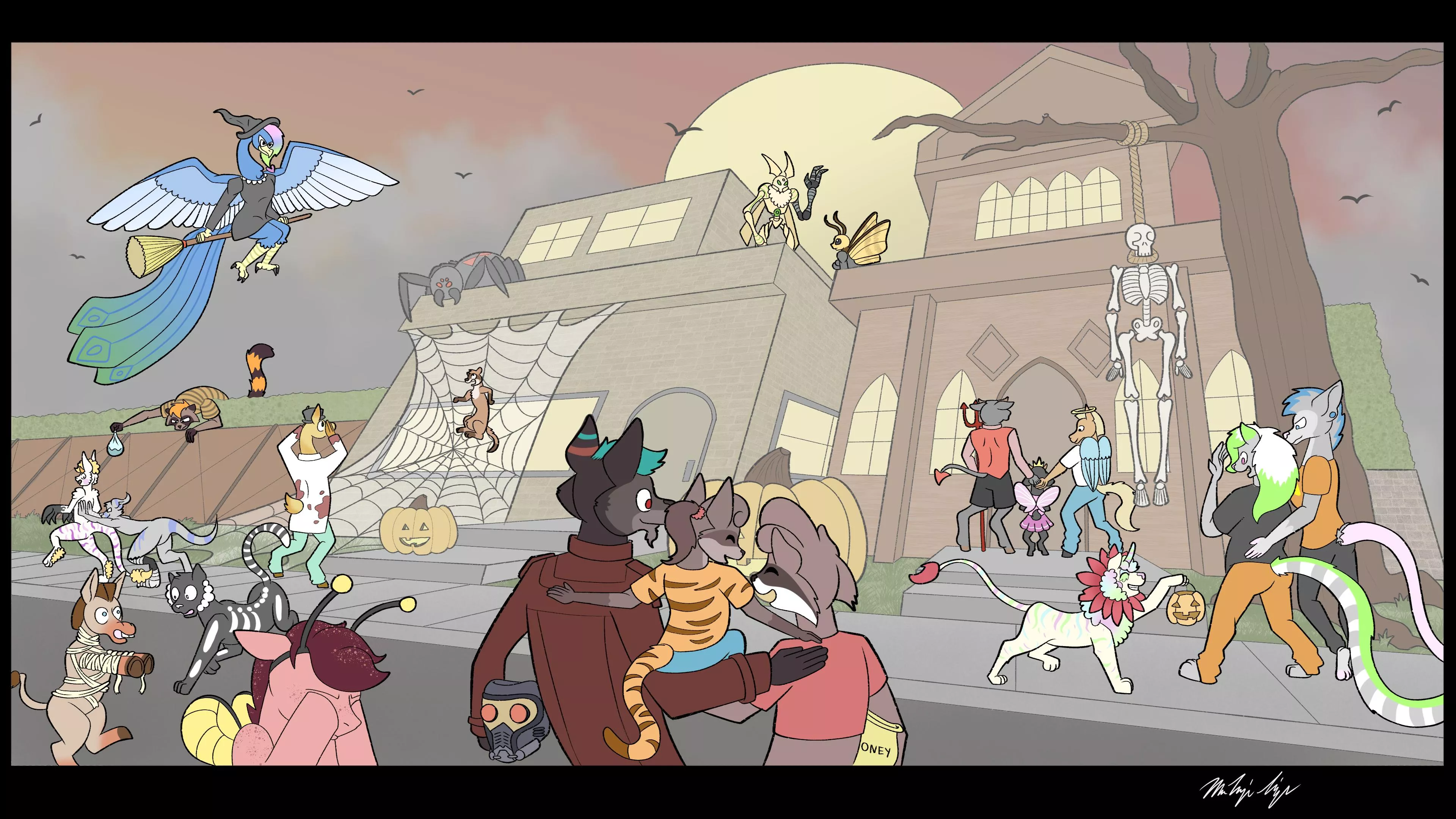 Happy Halloween! Art by me! posted by Western_Pea1011